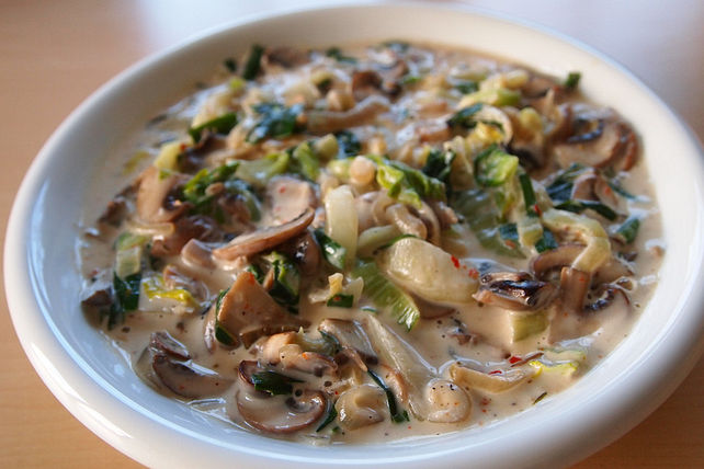 Champignon-Pak Choi-Frischkäse-Gemüse von patty89| Chefkoch
