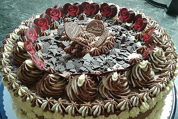Schokoladen - Buttercreme - Torte