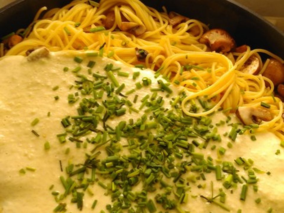 Pasta mit Pilzen und Cashewsauce von WlanKabel| Chefkoch