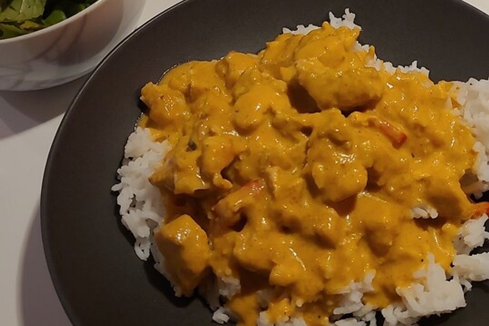 Mango-Kokos-Curry mit Hähnchen