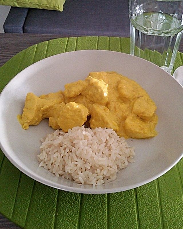 Mango-Kokos-Curry mit Hähnchen