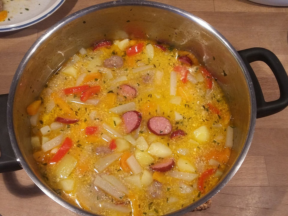 Gemüseeintopf mit Fleischbällchen und Cabanossi von lucky47| Chefkoch