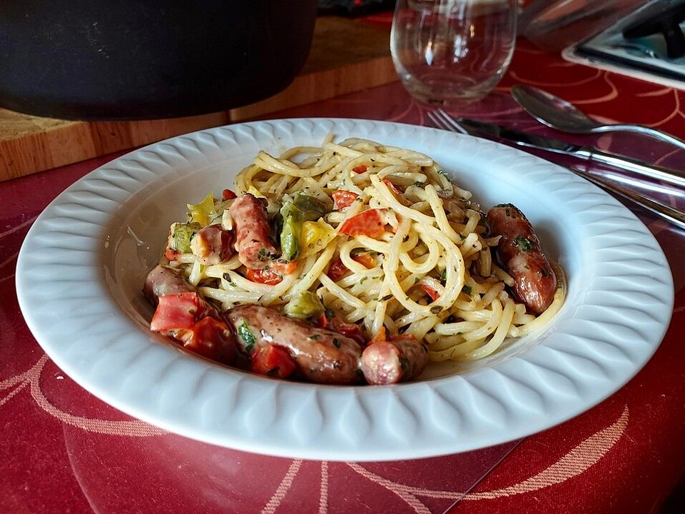 OnePotPasta mit Salami von engelsgleiche Chefkoch