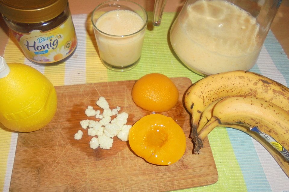 Bananen-Pfirsich-Kefir