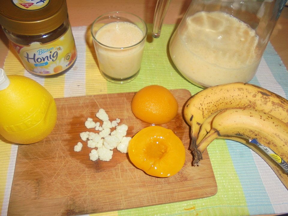 Bananen-Pfirsich-Kefir von Ichkochleckeressen| Chefkoch