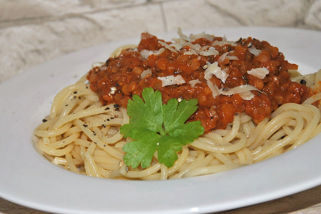 Pasta Mit Linsenbolognese Von SarahNied| Chefkoch