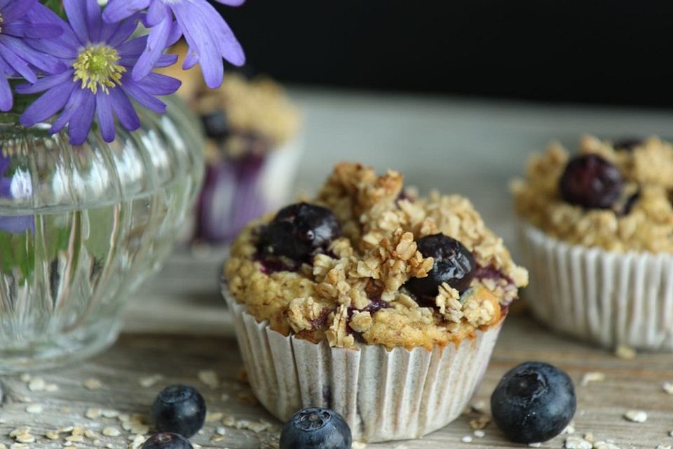 Gesunde Heidelbeer-Muffins