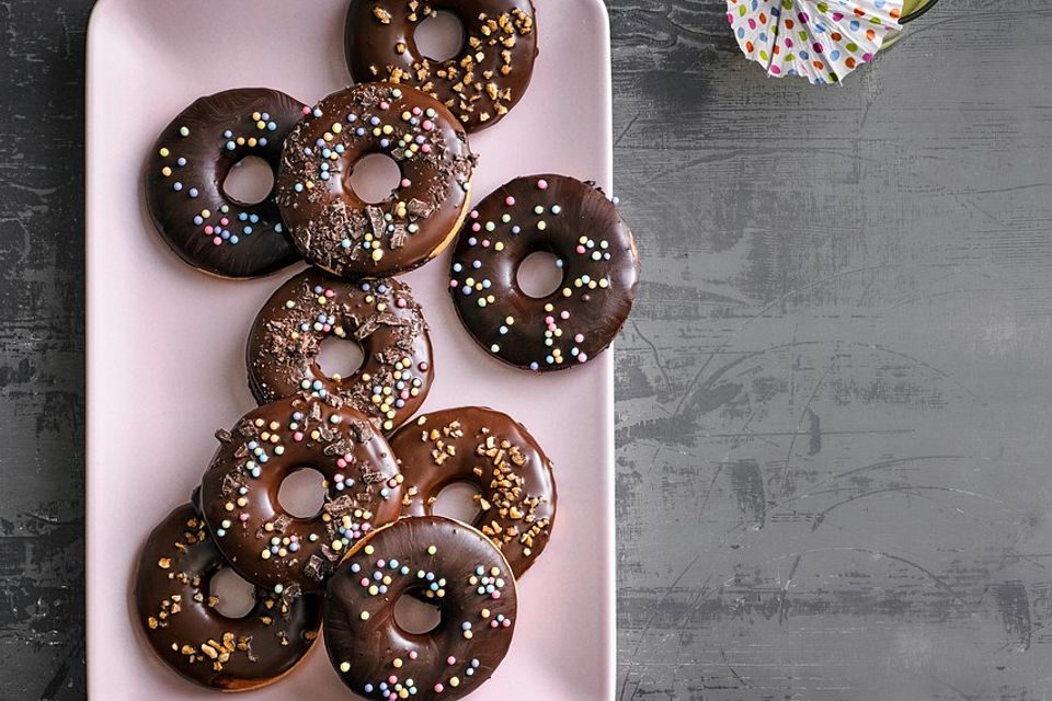 Gesündere Donuts gebacken, ohne frittieren