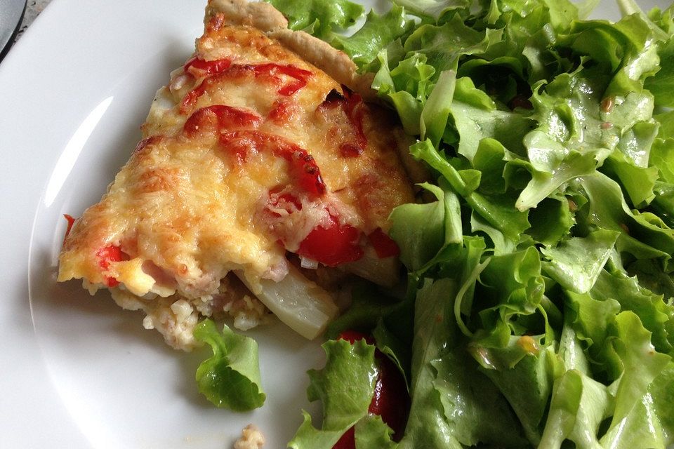 Spargel-Schinken-Quiche