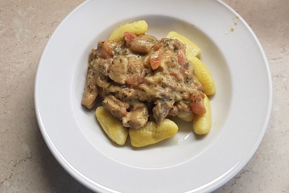 Gnocchi mit gebratenen Steinpilzen