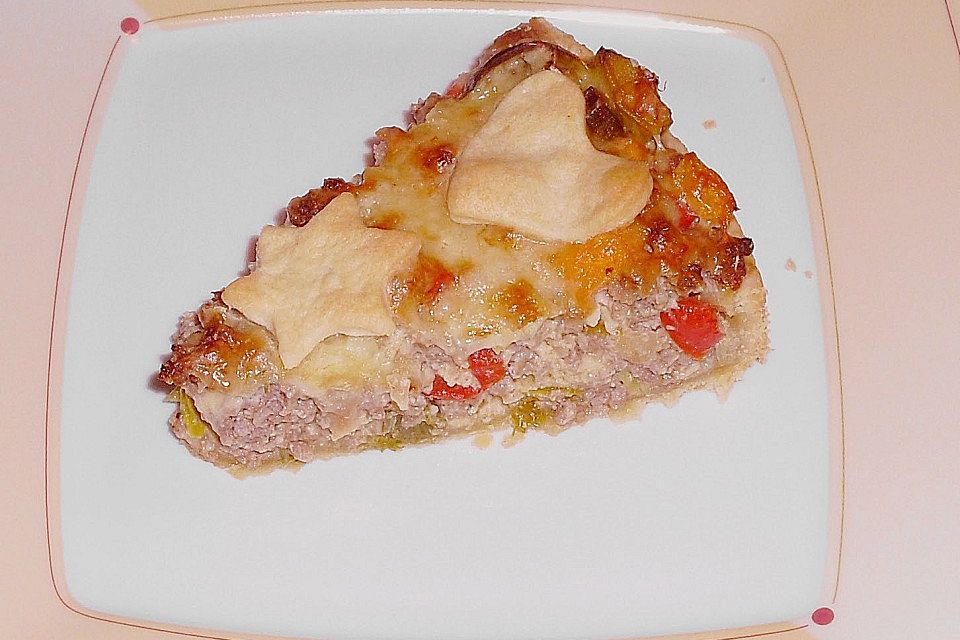 Hackfleisch - Schmand - Torte