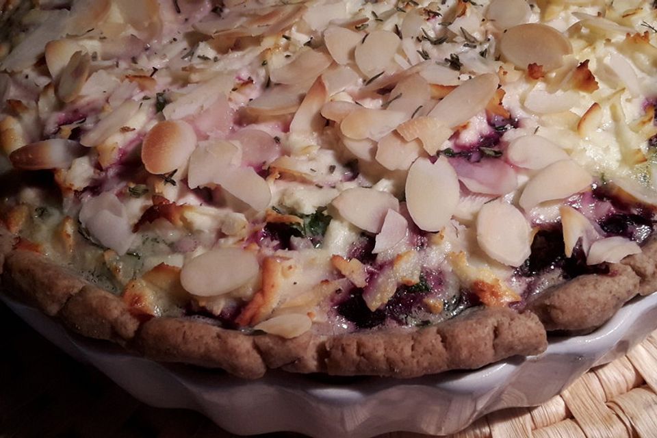 Saftig süße Rotkohl-Tarte für zwei