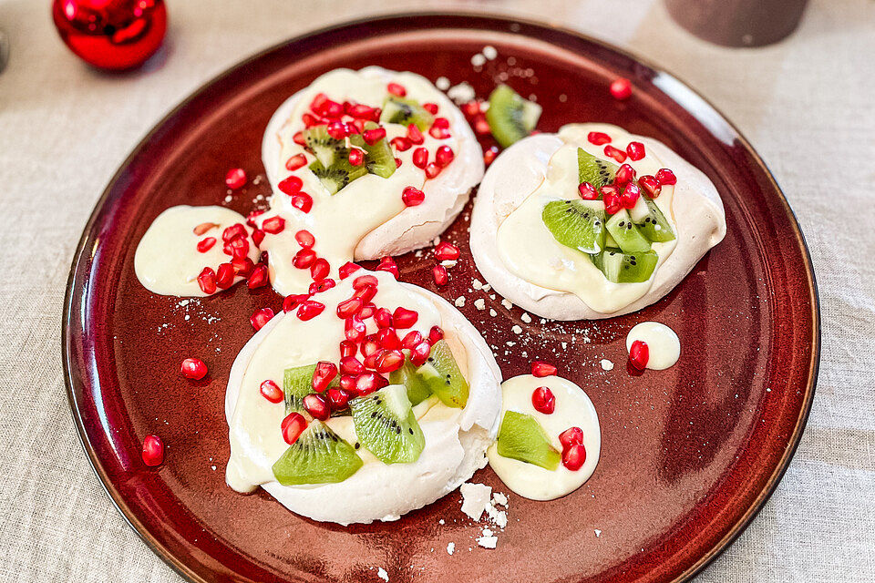 Mini Pavlova mit Mascarpone-Creme