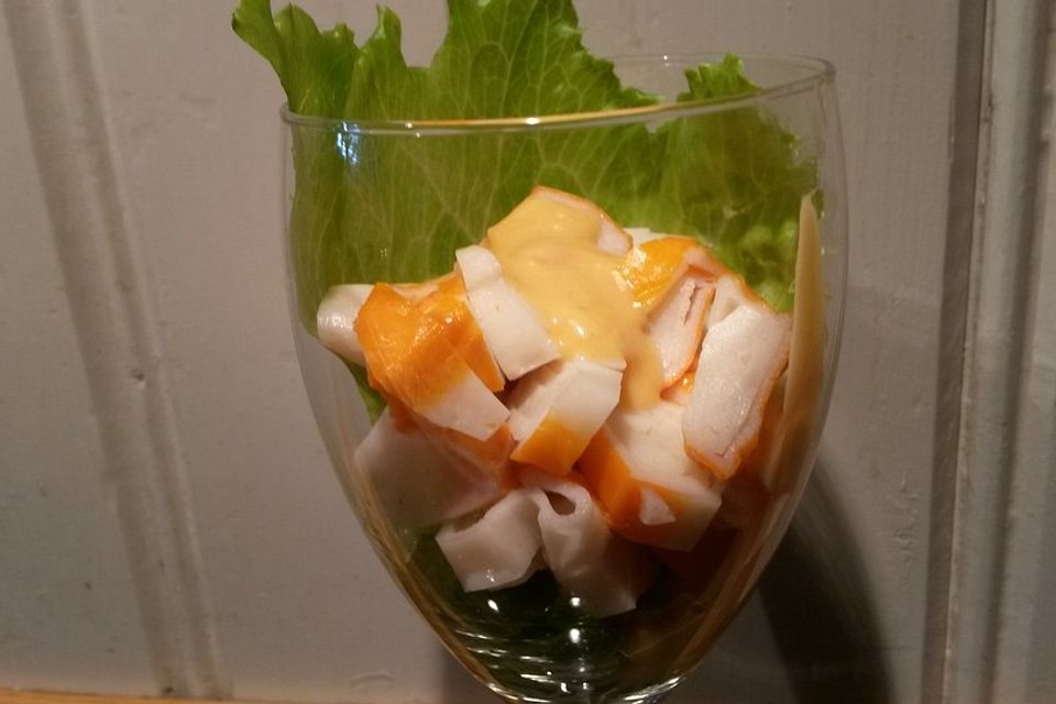 Surimi Salat - Krebsfleischimitat Cocktail