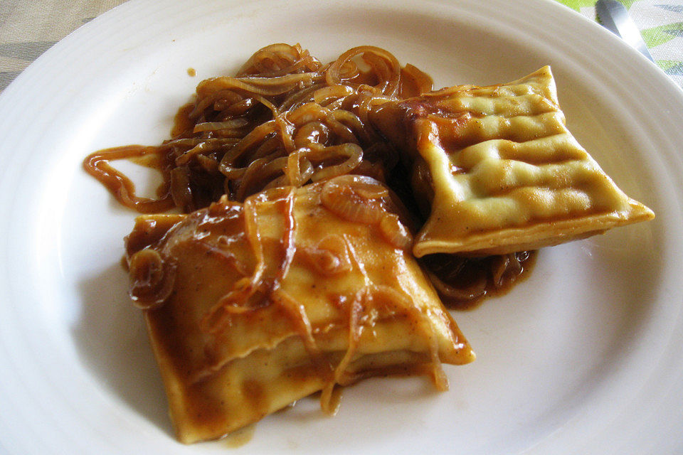 Geschmelzte Maultaschen