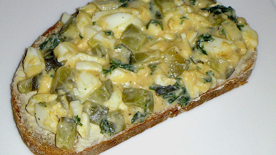 Eiersalat mit Zwiebeln und Gewürzgurke von sille23 Eiersalat mit Zwiebeln und Gewürzgurke von sille23