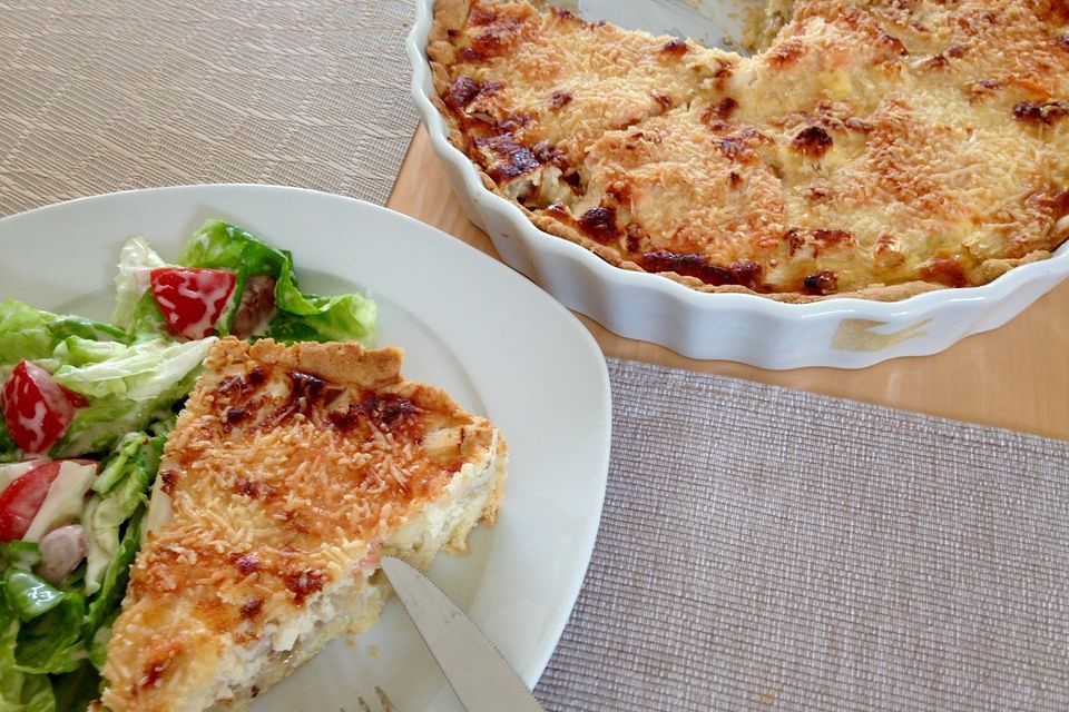 Spargel-Lachs-Quiche