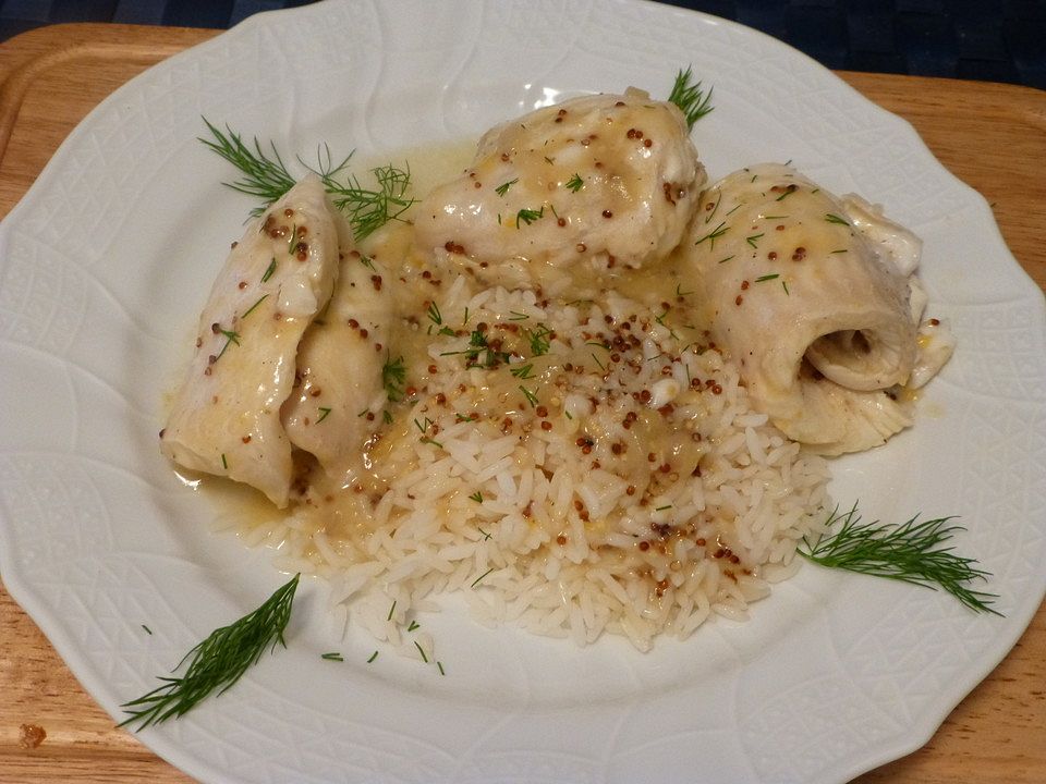 Schollenröllchen mit Senfsauce von Stäbchen92| Chefkoch