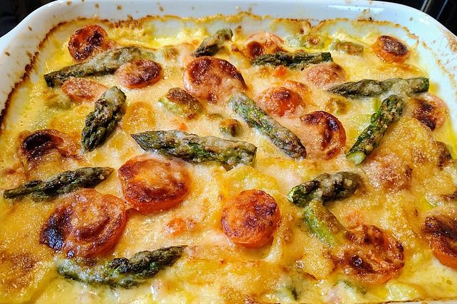 Grüner Spargel-Kartoffel-Auflauf von Nustik| Chefkoch Grüner Spargel-Kartoffel-Auflauf von Nustik| Chefkoch