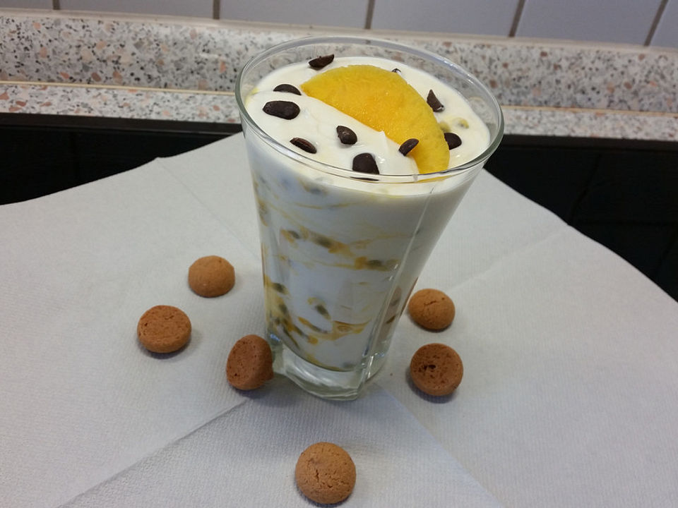 Quark Joghurt Mascarpone Creme mit Früchten von SessM Chefkoch | Hot ...