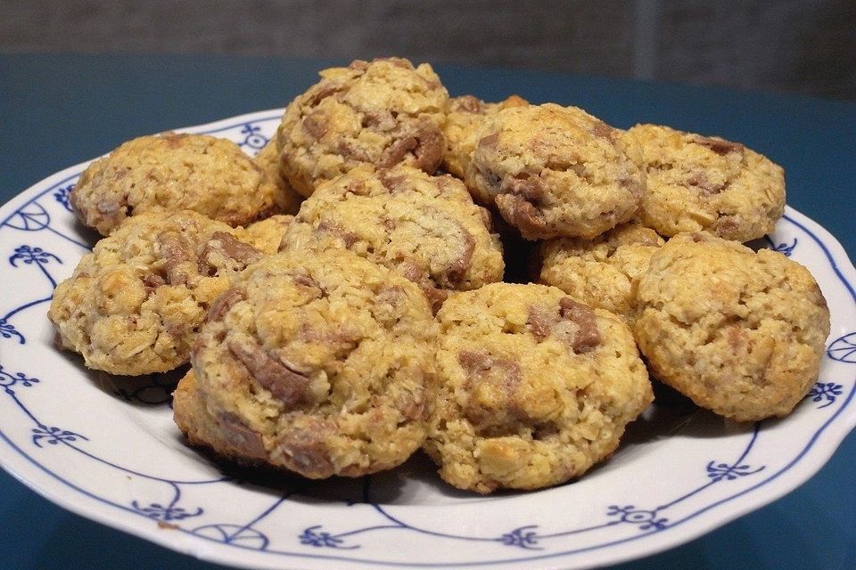 Urmelis Kokos-Haferflocken-Schoko-Cookies