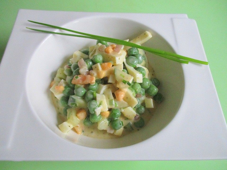 Erbsen-Eiersalat mit Salatgurke von movostu| Chefkoch