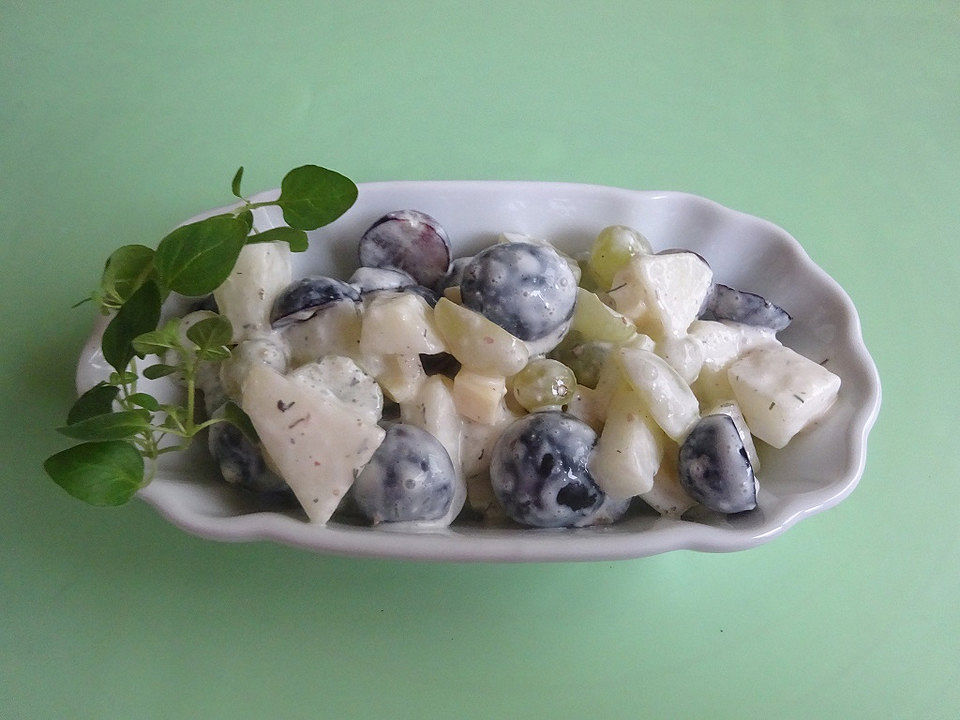 Weintrauben-Käse-Honigmelonen-Salat von Kiki0676| Chefkoch