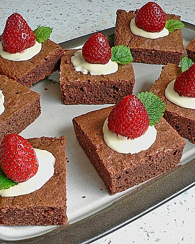 Erdbeer - Brownies