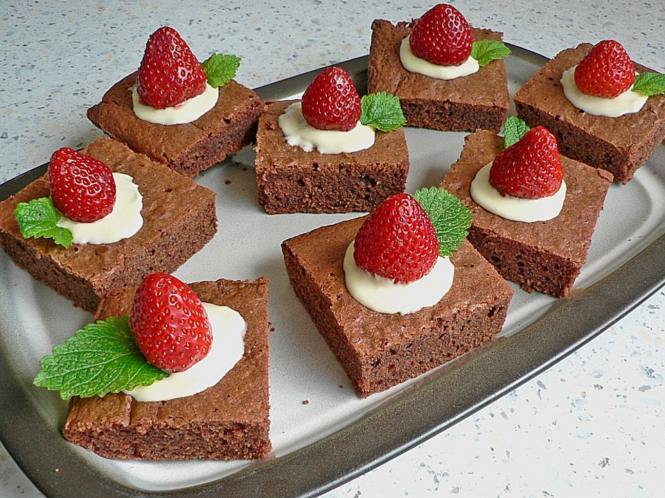 Erdbeer - Brownies von Maeuselchen| Chefkoch