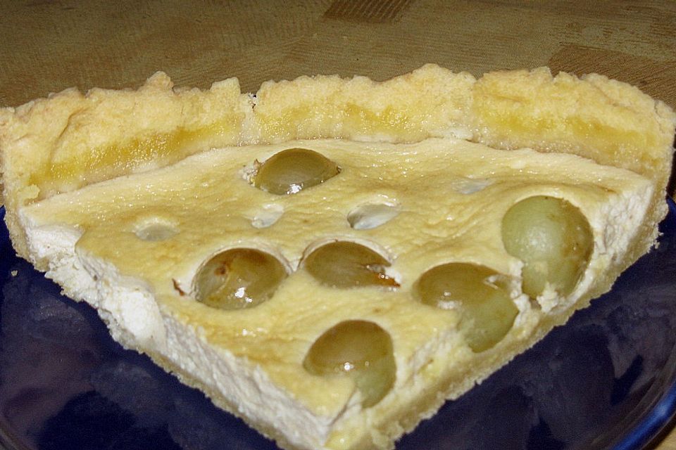 Camembert - Tarte mit Trauben