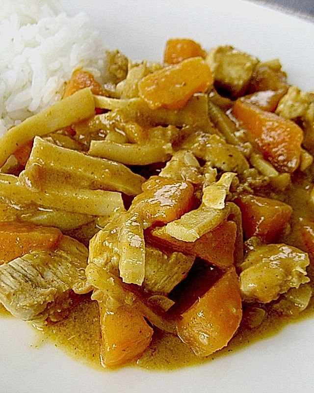 Gäng Gari Gai - Gelber Thai - Curry mit Huhn