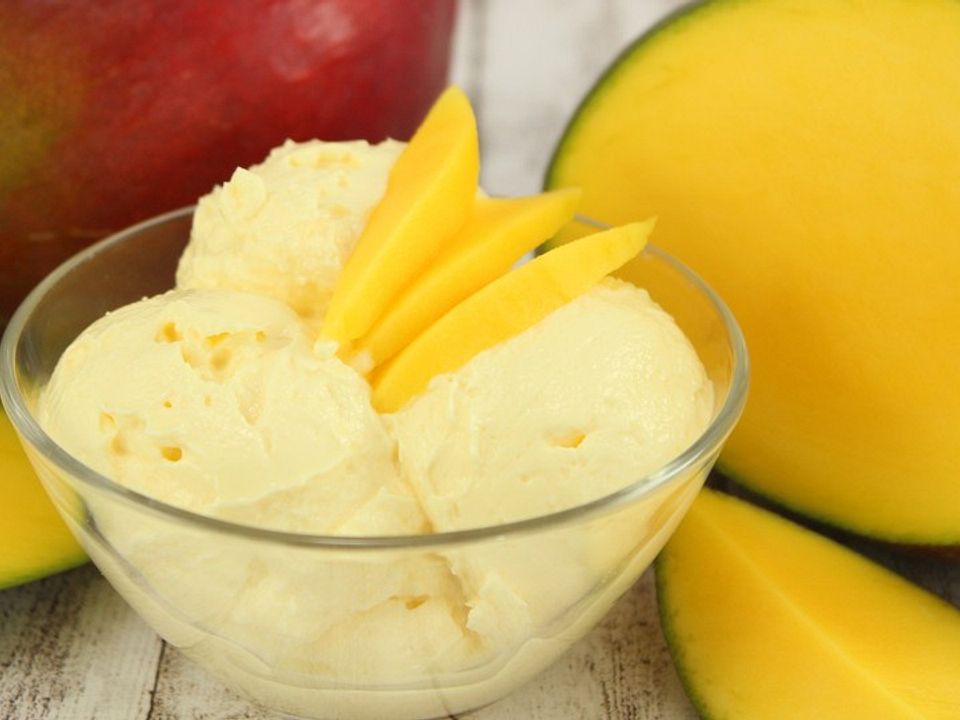 Mango Eis Ohne Eismaschine Von Koch Kinode Chefkoch