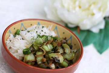 Einfache Pak Choi Ingwer Pfanne Mit Reis Von S Haag Chefkoch