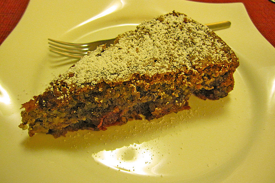 Kirsch - Schokokuchen mit Nüssen