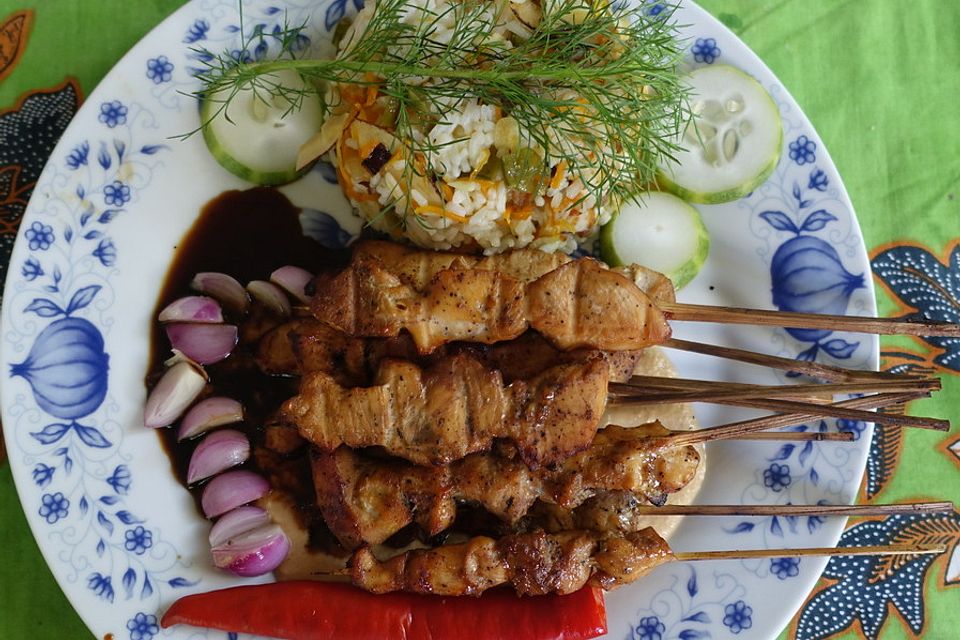 Sate mit Huhn nach Senayan-Art