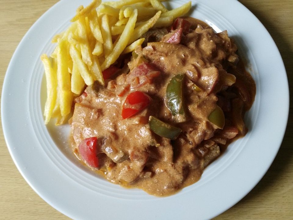 Krautis Parmesanschnitzel mit Paprikasauce von krauti58| Chefkoch