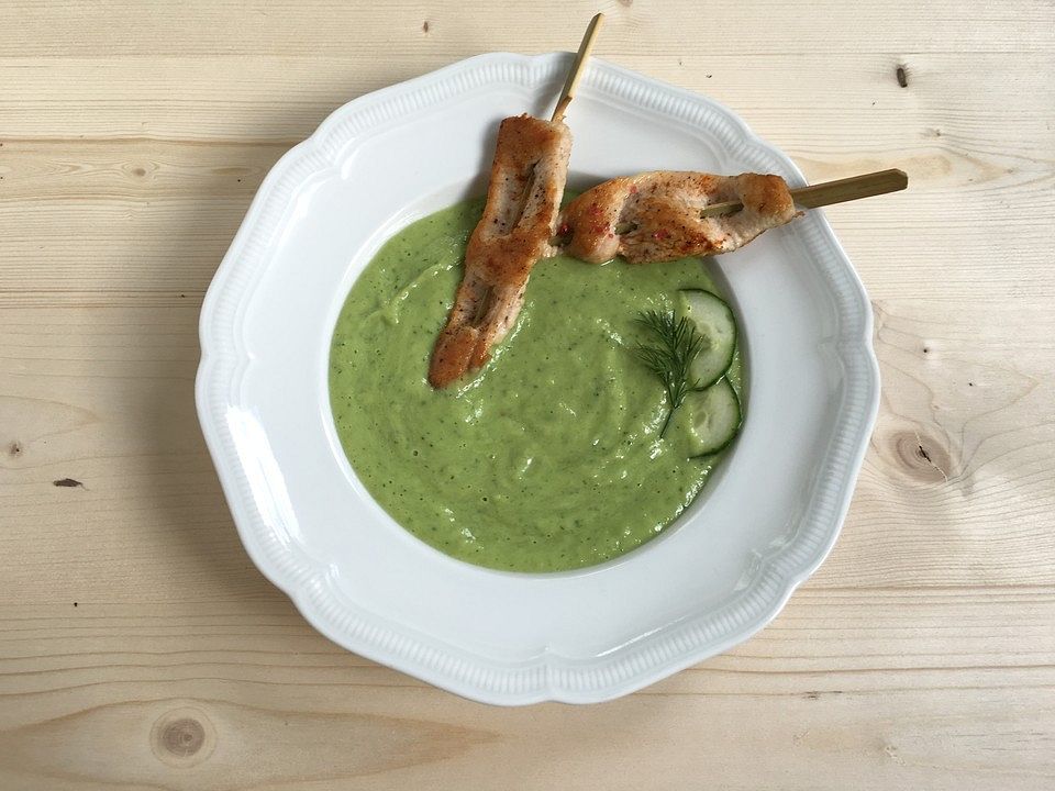 Kalte Avocado-Suppe mit Putensticks von jhin| Chefkoch