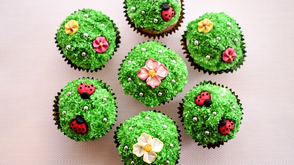 Blumenwiesen Muffins Fur Den Kindergeburtstag Von Manokia75 Chefkoch