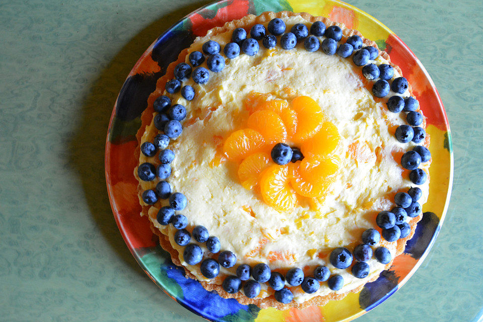 Schüttelkuchen mit Paradiescreme