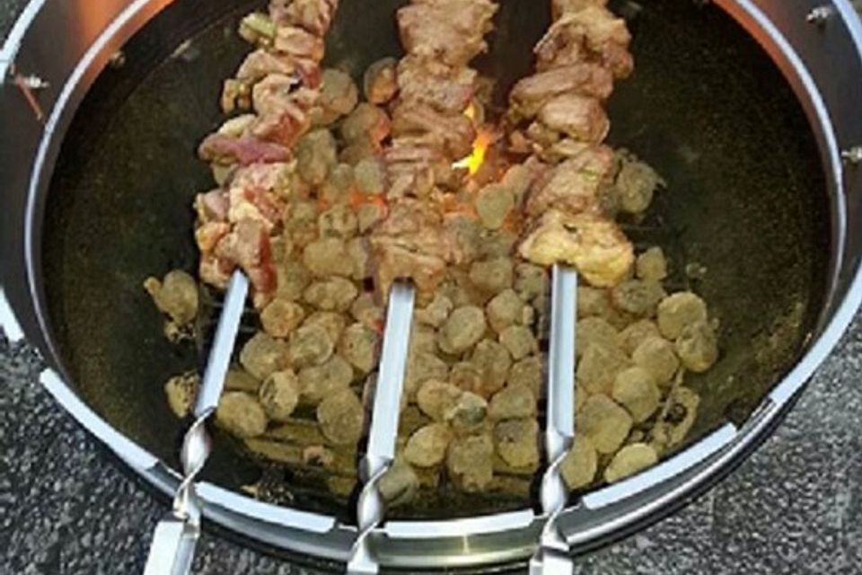 Gegrilltes Schaschlik nach meiner Art