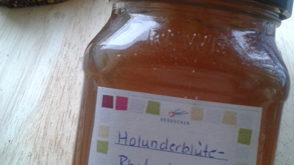 Rhabarber-Holunderblüten-Gelee von Giwalato