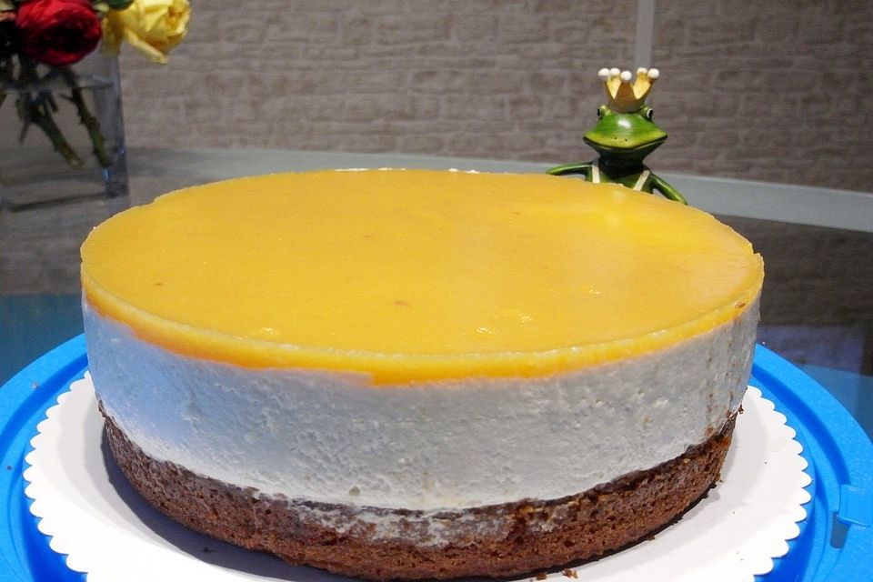 Urmelis Pfirsich-Orangenschmand-Torte mit Amarettoschwips