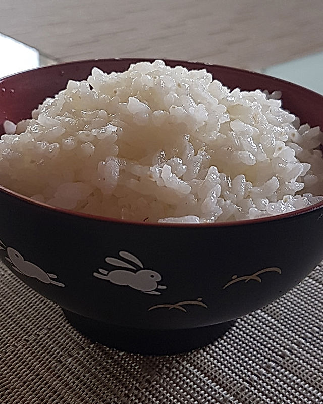 Japanischer Reis ohne Reiskocher