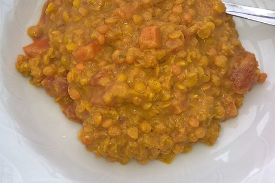 Rote Linsen Dhal