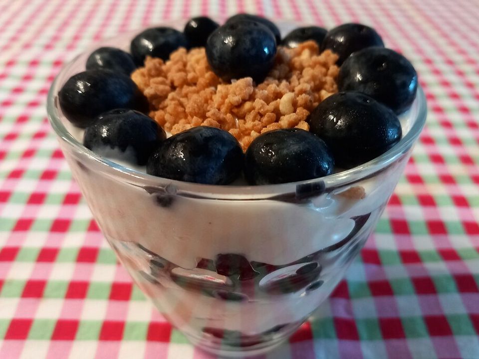 Vanillepudding mit Heidelbeeren und Mascarpone von rkangaroo| Chefkoch