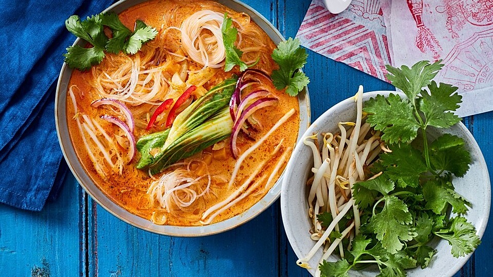 Vegane Thai-Curry Glasnudelsuppe-image