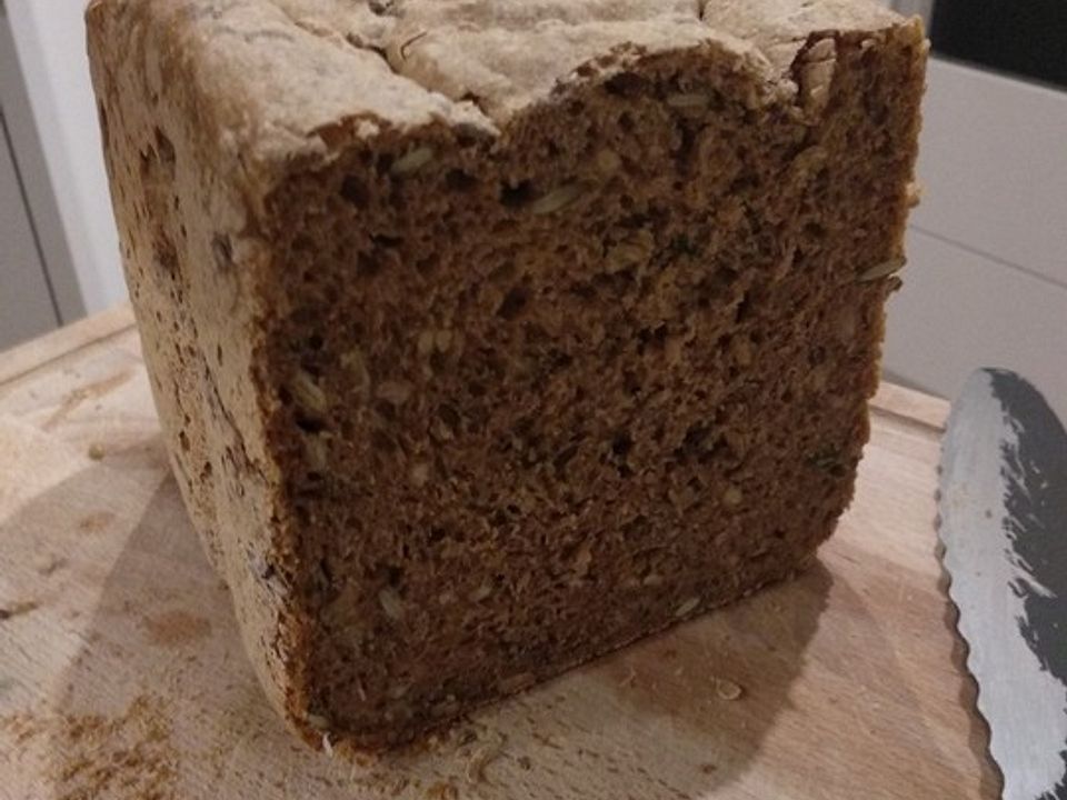 Körnerbrot für den Brotbackautomaten von Backmausel| Chefkoch