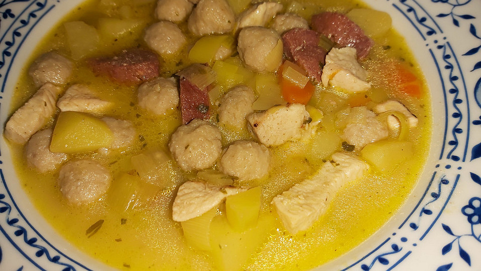 Hähncheneintopf mit Lauch und Kartoffeln von jhin Hähncheneintopf mit Lauch und Kartoffeln von jhin