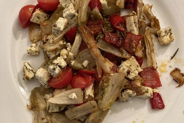 Schnelle Chicorée-Pfanne mit Schafskäse von Satthaken| Chefkoch