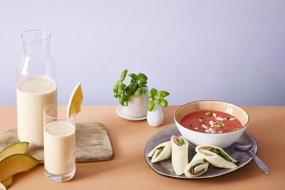 Kalte Tomaten-Melonen-Suppe